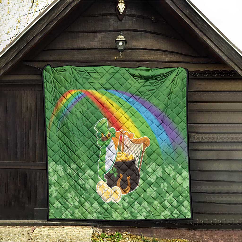 Celtic Harp Shamrock Republic of Ireland Quilt
