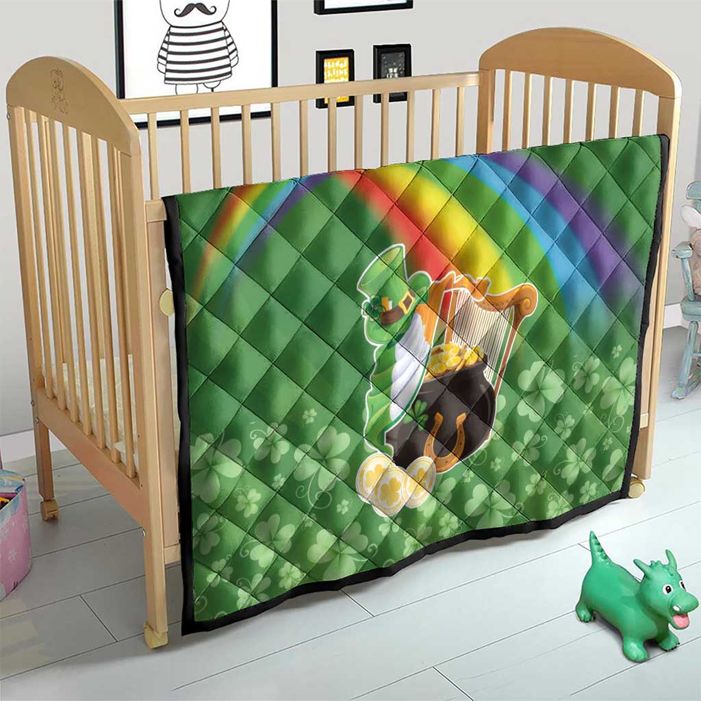 Celtic Harp Shamrock Republic of Ireland Quilt