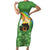 Celtic Harp Shamrock Republic of Ireland Short Sleeve Bodycon Dress