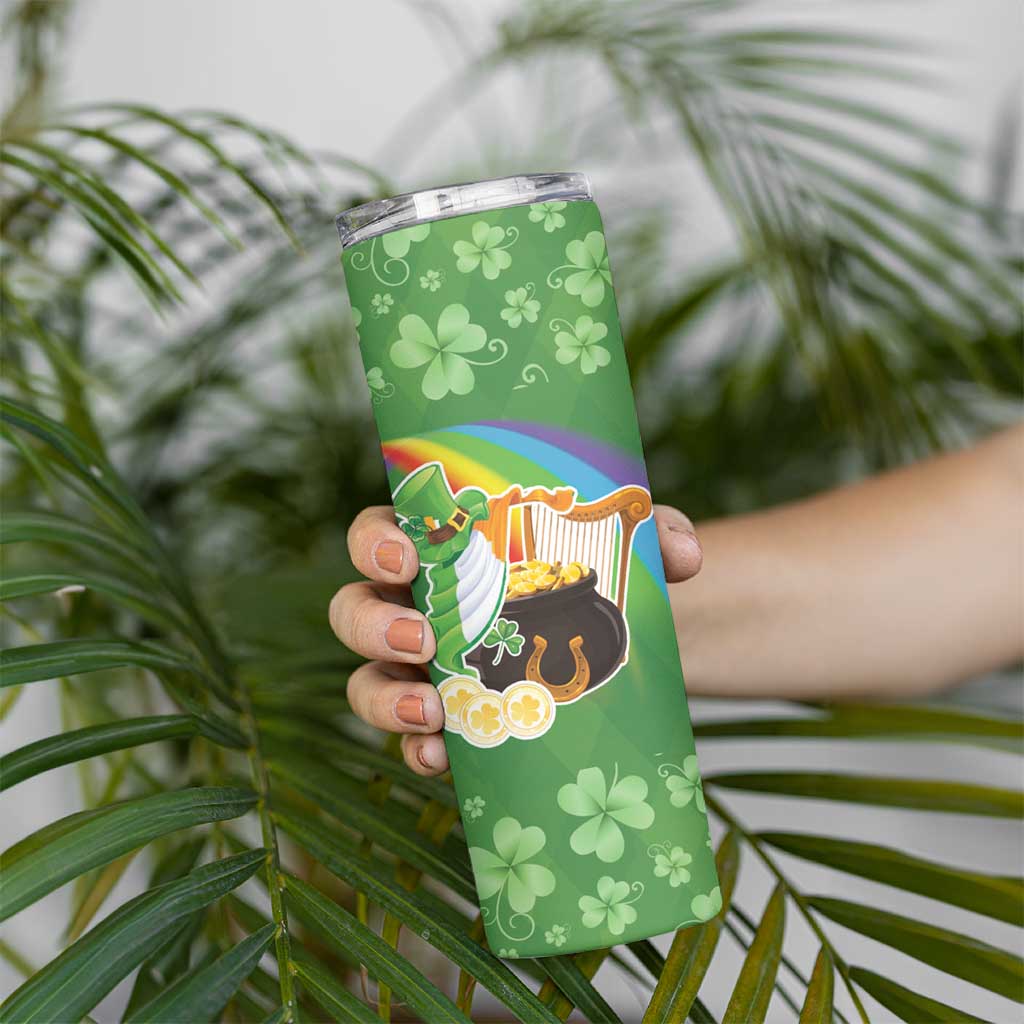 Celtic Harp Shamrock Republic of Ireland Skinny Tumbler