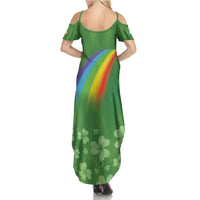 Celtic Harp Shamrock Republic of Ireland Summer Maxi Dress