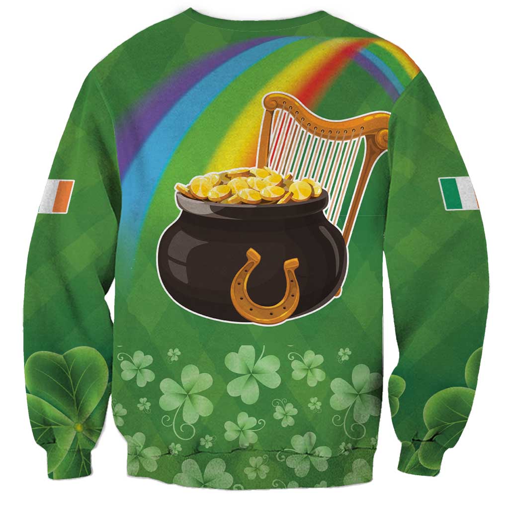 Celtic Harp Shamrock Republic of Ireland Sweatshirt
