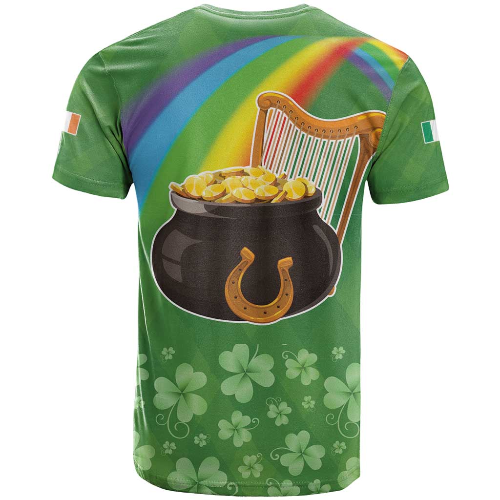 Celtic Harp Shamrock Republic of Ireland T Shirt
