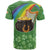 Celtic Harp Shamrock Republic of Ireland T Shirt
