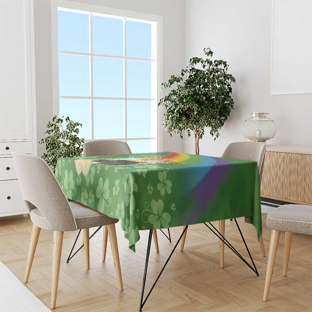 Celtic Harp Shamrock Republic of Ireland Tablecloth