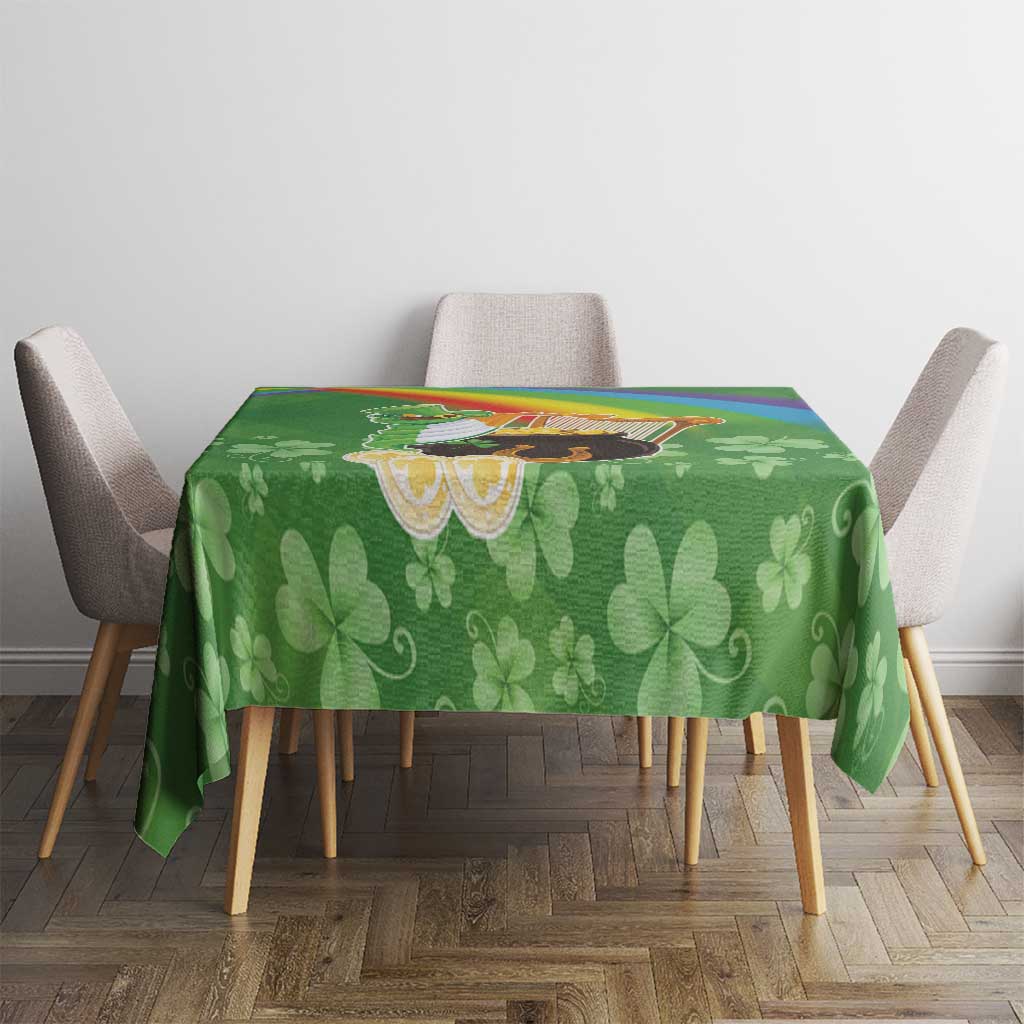 Celtic Harp Shamrock Republic of Ireland Tablecloth