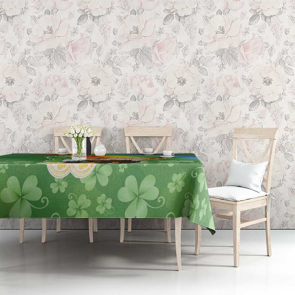 Celtic Harp Shamrock Republic of Ireland Tablecloth