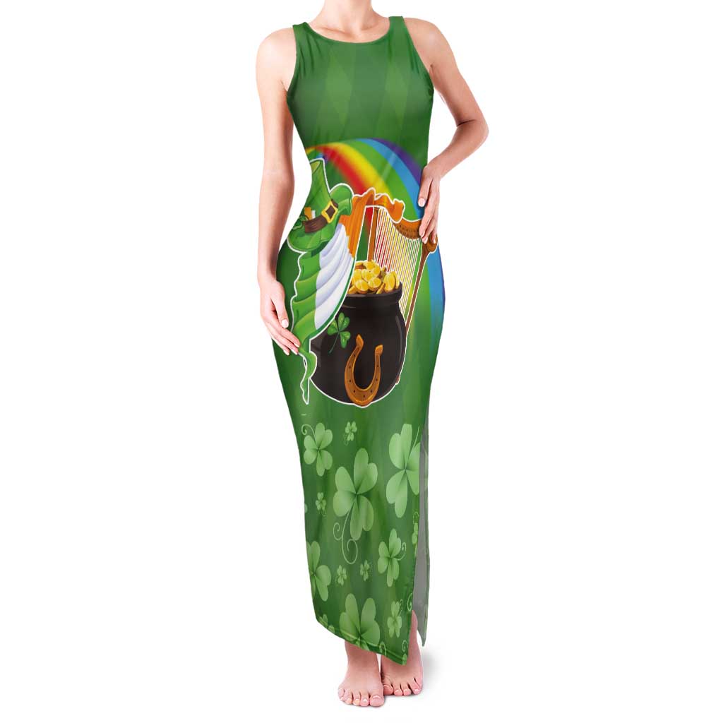 Celtic Harp Shamrock Republic of Ireland Tank Maxi Dress