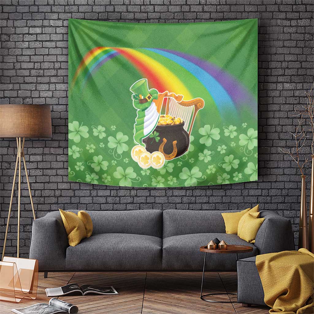 Celtic Harp Shamrock Republic of Ireland Tapestry