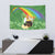 Celtic Harp Shamrock Republic of Ireland Tapestry