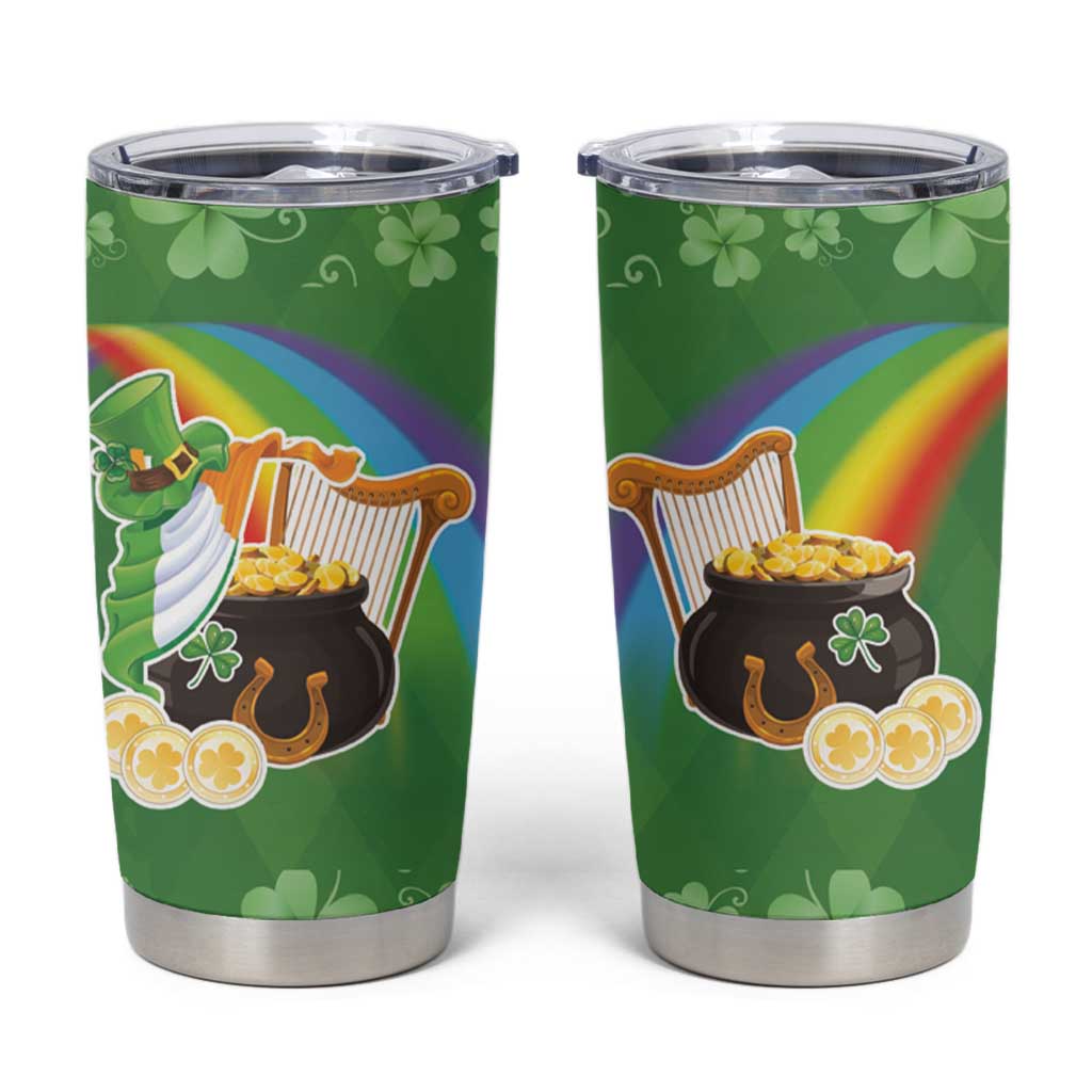 Celtic Harp Shamrock Republic of Ireland Tumbler Cup