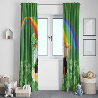 Celtic Harp Shamrock Republic of Ireland Window Curtain