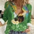 Celtic Harp Shamrock Republic of Ireland Women Casual Shirt