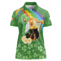 Celtic Harp Shamrock Republic of Ireland Women Polo Shirt