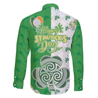 Ireland 17th March Saint Patrick's Day Family Matching Short Sleeve Bodycon Dress and Hawaiian Shirt Irish Leprechaun with Shamrock