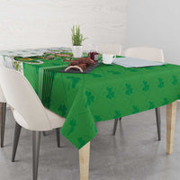 Ireland 17th March Saint Patrick's Day Tablecloth Irish Leprechaun with Shamrock