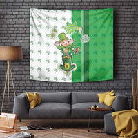 Ireland 17th March Saint Patrick's Day Tapestry Irish Leprechaun with Shamrock