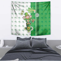 Ireland 17th March Saint Patrick's Day Tapestry Irish Leprechaun with Shamrock