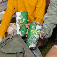 Ireland 17th March Saint Patrick's Day Tumbler Cup Irish Leprechaun with Shamrock