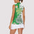 Ireland 17th March Saint Patrick's Day Women Sleeveless Polo Shirt Irish Leprechaun with Shamrock