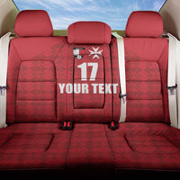 Custom Malta Football Jersey Go Champions Back Car Seat Cover Red Style