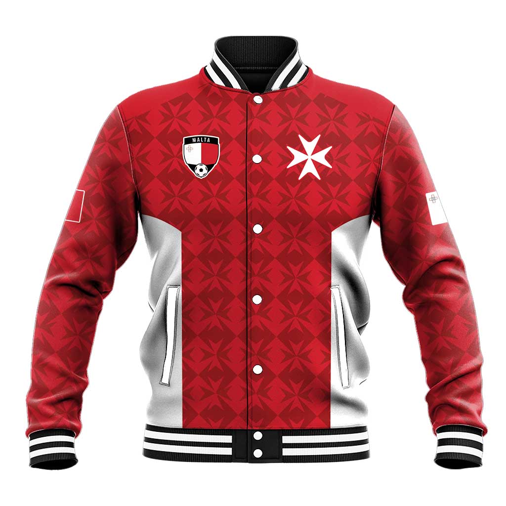 Custom Malta Football Jersey Go Champions Baseball Jacket Red Style