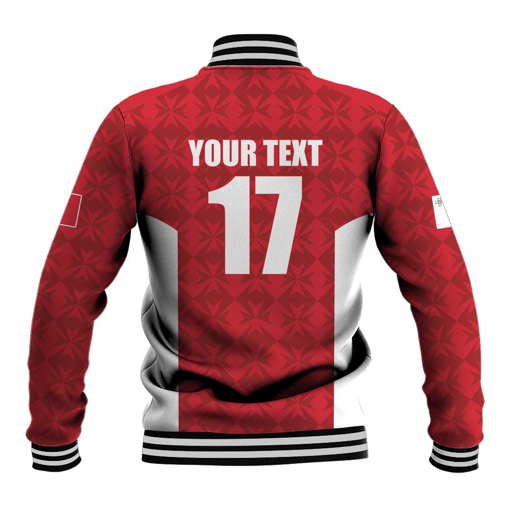 Custom Malta Football Jersey Go Champions Baseball Jacket Red Style