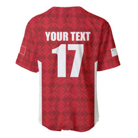 Custom Malta Football Jersey Go Champions Baseball Jersey Red Style