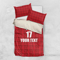 Custom Malta Football Jersey Go Champions Bedding Set Red Style