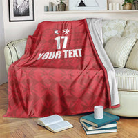 Custom Malta Football Jersey Go Champions Blanket Red Style