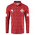 Custom Malta Football Jersey Go Champions Button Sweatshirt Red Style
