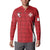 Custom Malta Football Jersey Go Champions Button Sweatshirt Red Style