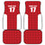 Custom Malta Football Jersey Go Champions Car Mats Red Style