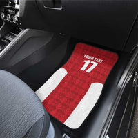 Custom Malta Football Jersey Go Champions Car Mats Red Style