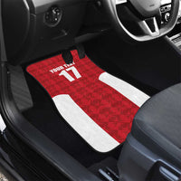 Custom Malta Football Jersey Go Champions Car Mats Red Style