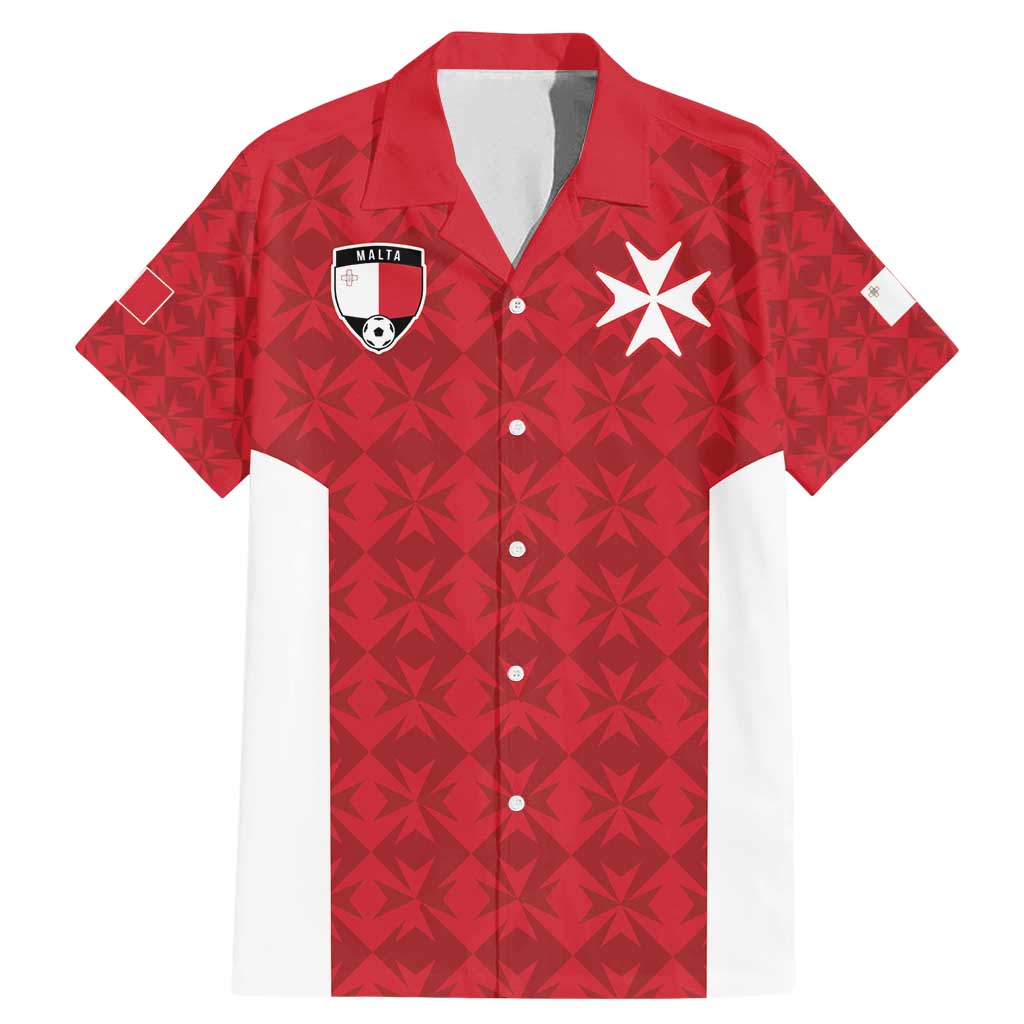 Custom Malta Football Jersey Go Champions Family Matching Mermaid Dress and Hawaiian Shirt Red Style