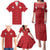 Custom Malta Football Jersey Go Champions Family Matching Puletasi and Hawaiian Shirt Red Style