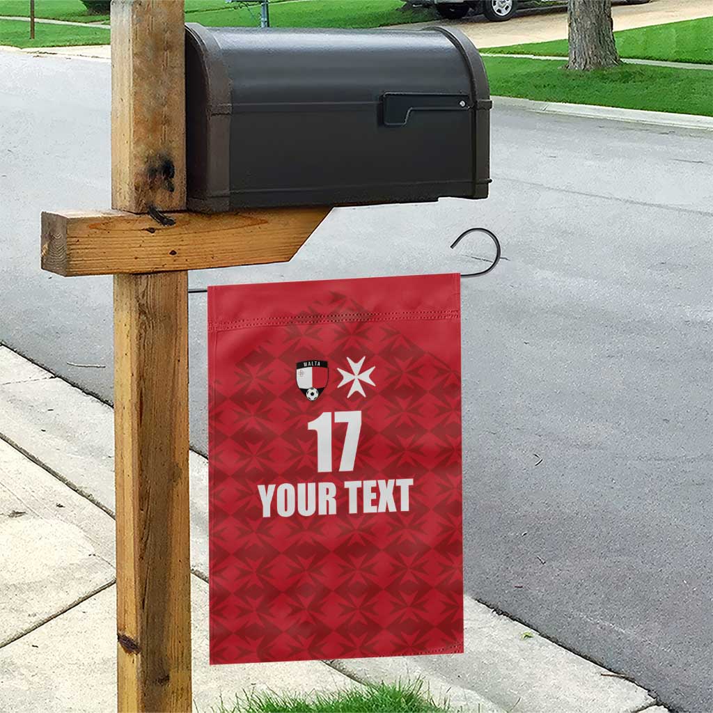 Custom Malta Football Jersey Go Champions Garden Flag Red Style