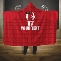 Custom Malta Football Jersey Go Champions Hooded Blanket Red Style