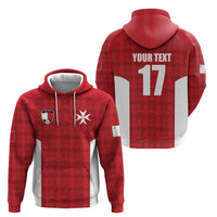 Custom Malta Football Jersey Go Champions Hoodie Red Style