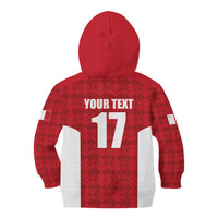 Custom Malta Football Jersey Go Champions Kid Hoodie Red Style