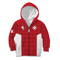 Custom Malta Football Jersey Go Champions Kid Hoodie Red Style