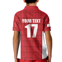 Custom Malta Football Jersey Go Champions Kid Polo Shirt Red Style