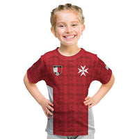 Custom Malta Football Jersey Go Champions Kid T Shirt Red Style