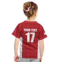 Custom Malta Football Jersey Go Champions Kid T Shirt Red Style