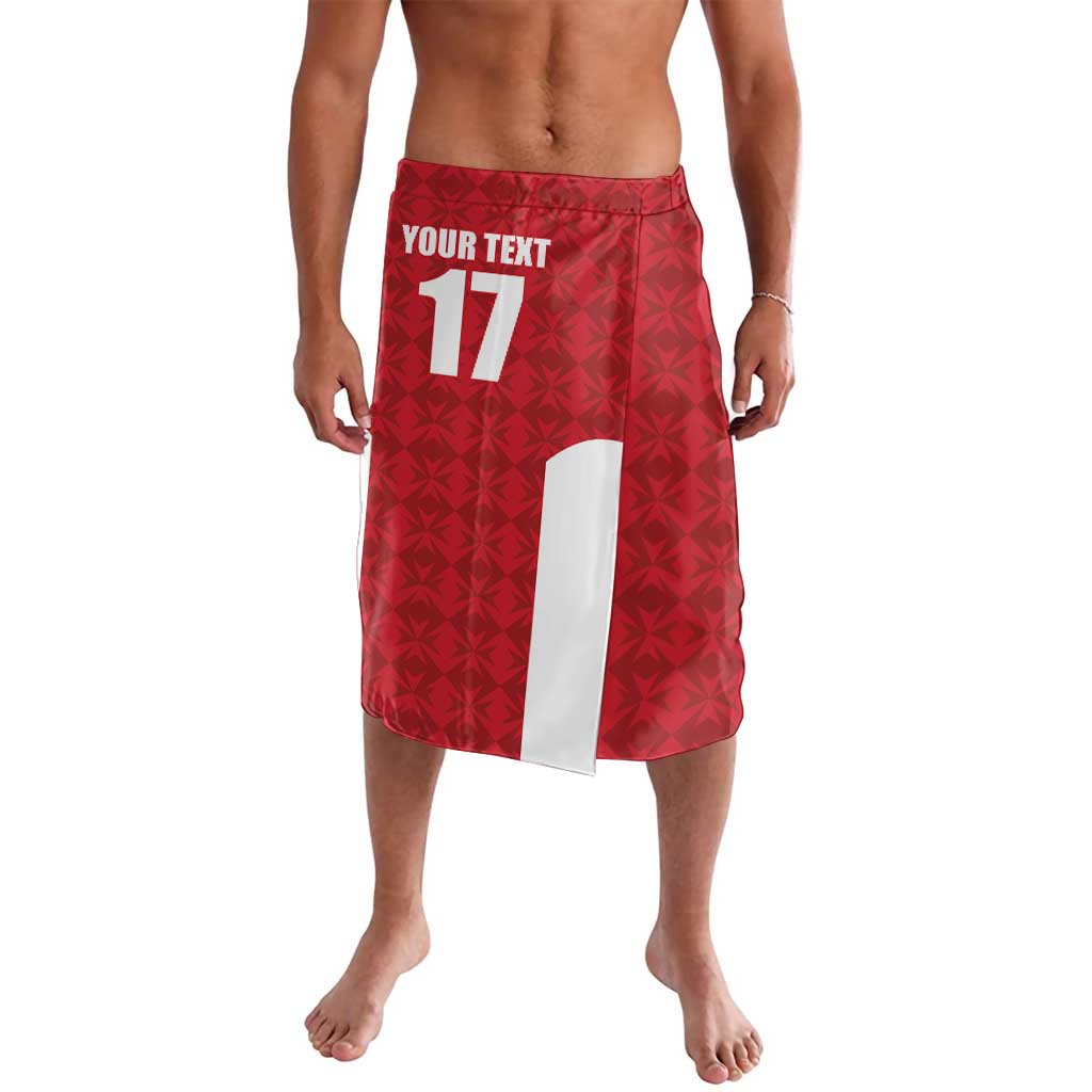 Custom Malta Football Jersey Go Champions Lavalava Red Style