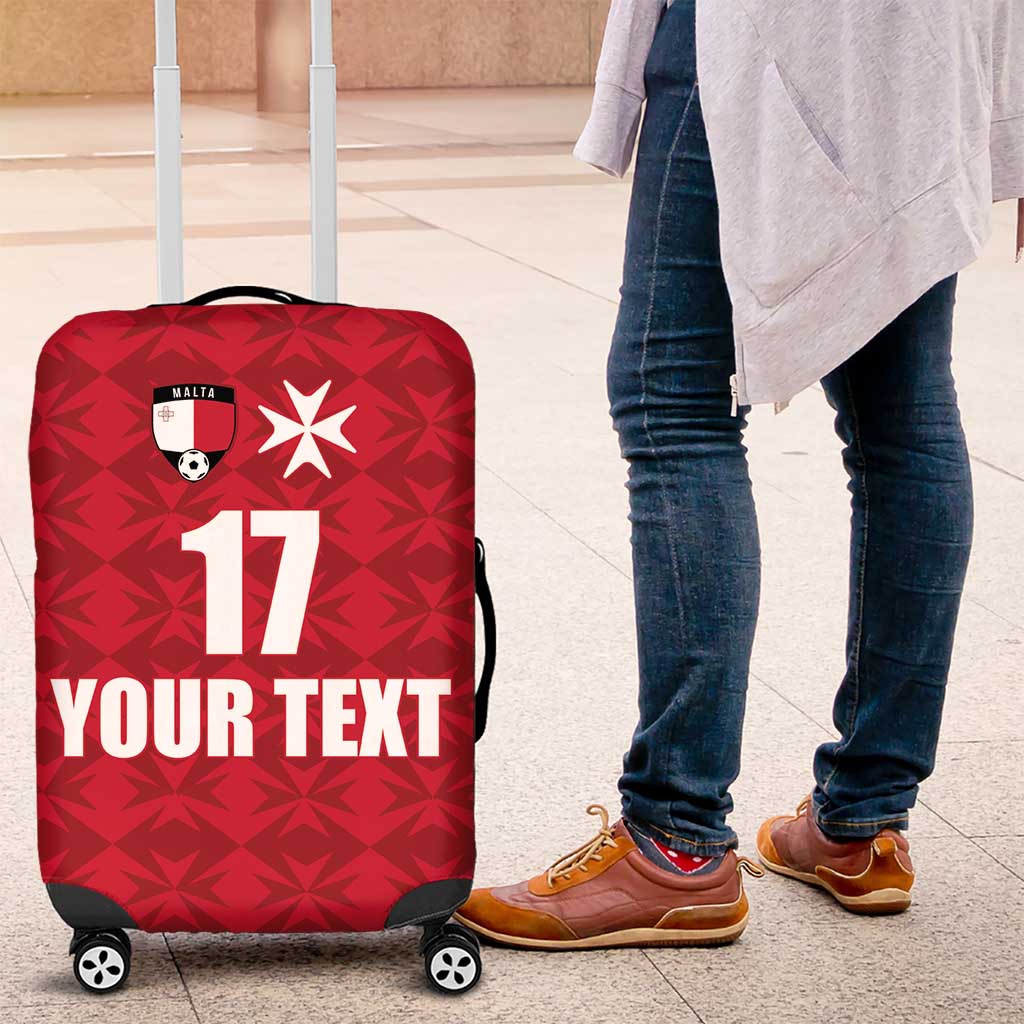 Custom Malta Football Jersey Go Champions Luggage Cover Red Style