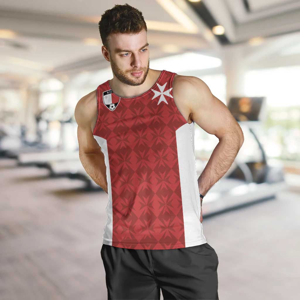 Custom Malta Football Jersey Go Champions Men Tank Top Red Style