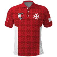 Custom Malta Football Jersey Go Champions Polo Shirt Red Style