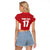 Custom Malta Football Jersey Go Champions Raglan Cropped T Shirt Red Style